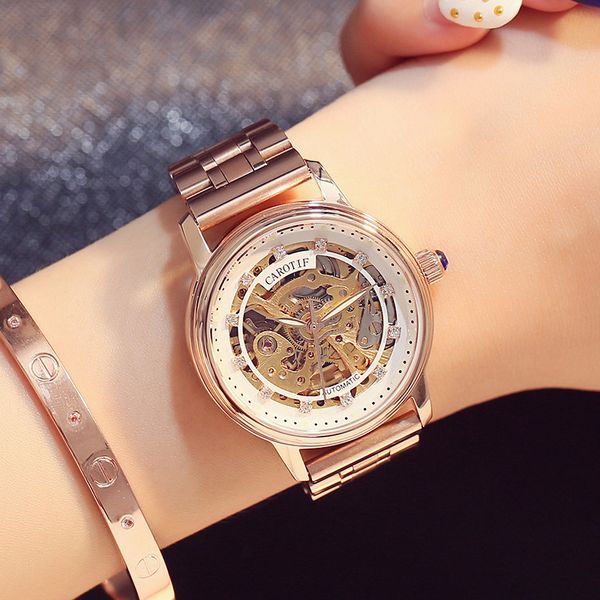 tiktok fashion trend, mechanical automatic hollowed watch, fine steel, waterproof night glow., Slivery;brown
tiktok fashion trend, mechanical automatic hollowed watch, fine steel, waterproof night glow., Slivery;brown