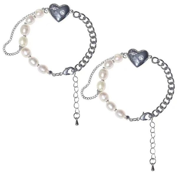 charm bracelets 2pcs fashion love star heart women bracelet imitation pearl three-dimensional asymmetric, Golden;silver
charm bracelets 2pcs fashion love star heart women bracelet imitation pearl three-dimensional asymmetric, Golden;silver