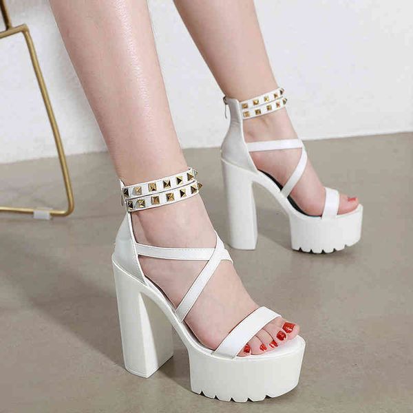 sandals white super 14cm high heel thick sole night club ds women's shoes sandals, Black
sandals white super 14cm high heel thick sole night club ds women's shoes sandals, Black