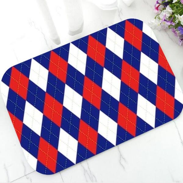 cushion/decorative pillow nautical blue red argyle pattern welcome doormat diamond check plaid print door mat rug carpet indoor bathroom hom
cushion/decorative pillow nautical blue red argyle pattern welcome doormat diamond check plaid print door mat rug carpet indoor bathroom hom