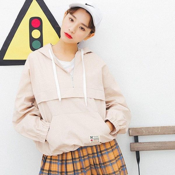 women's jackets harajuku spring zipper hooded loose lazy windbreaker jacket female cute kawaii bomber coat for women, Black;brown
women's jackets harajuku spring zipper hooded loose lazy windbreaker jacket female cute kawaii bomber coat for women, Black;brown