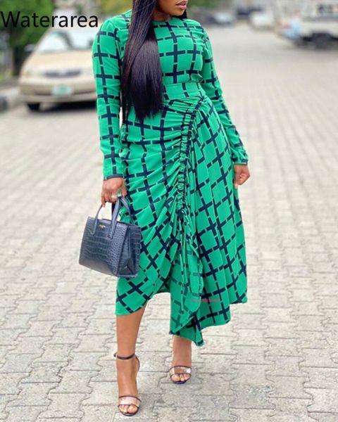 casual dresses waterarea women vestidos o-neck long sleeves print draw string irregular dress party autumn 2021, Black;gray
casual dresses waterarea women vestidos o-neck long sleeves print draw string irregular dress party autumn 2021, Black;gray