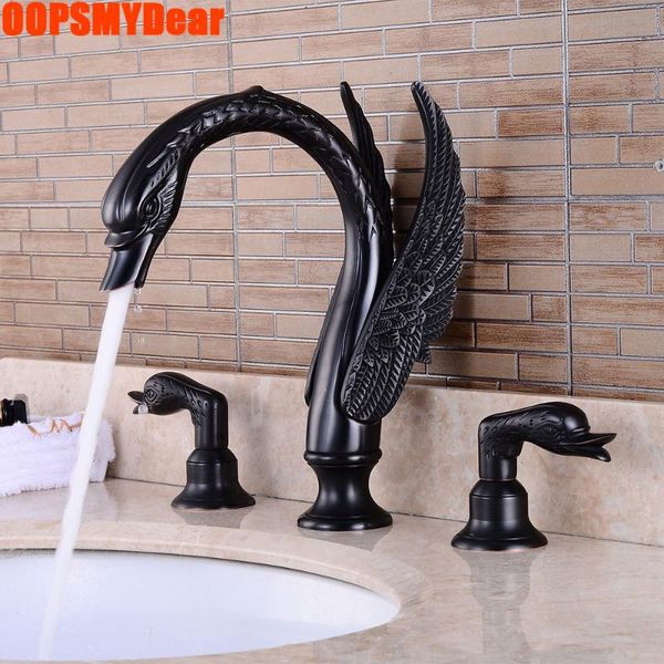 dual handle swan tap basin sink cold mixer faucet three hole deck mounted grifo bathroom bronze black kraan luxury copper faucets
dual handle swan tap basin sink cold mixer faucet three hole deck mounted grifo bathroom bronze black kraan luxury copper faucets