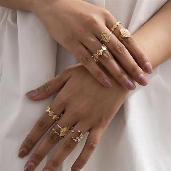 women irregular ellipse diamond moon rings geometric star metal finger jewelry sets european cross 8 pieces gold ring accessories wholesale, Golden;silver
women irregular ellipse diamond moon rings geometric star metal finger jewelry sets european cross 8 pieces gold ring accessories wholesale, Golden;silver