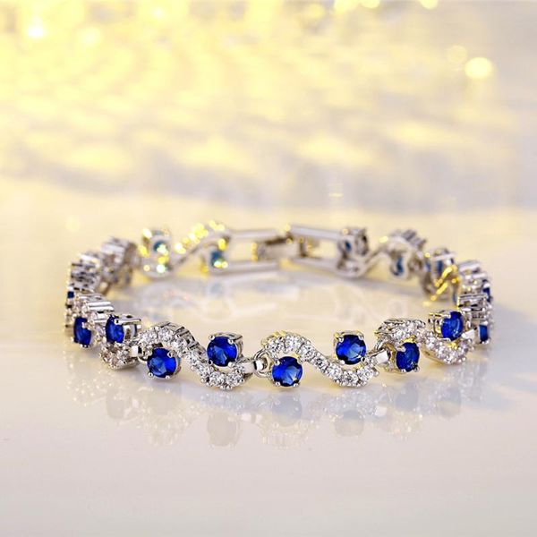 fashion s-shaped zircon bracelet for women micro-inlaid gift 2 color link, chain, Black
fashion s-shaped zircon bracelet for women micro-inlaid gift 2 color link, chain, Black