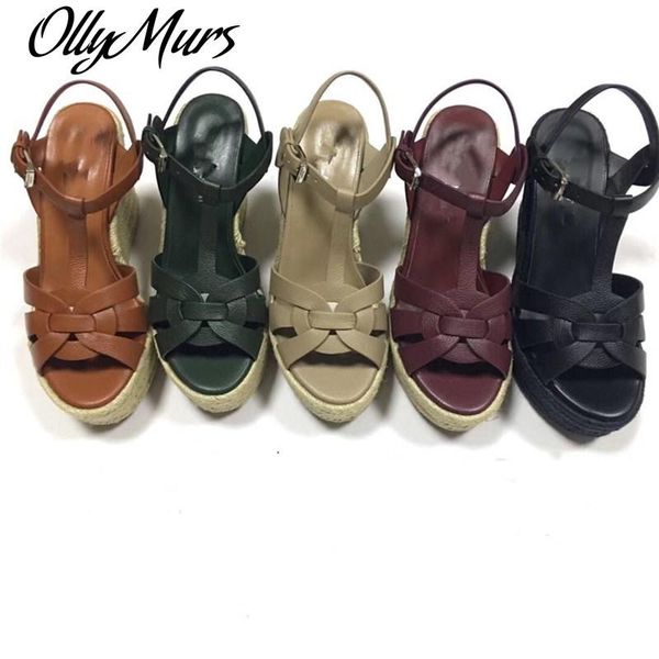 sandals ollymurs open toe thick heel genuine leather shoes woven platform woman high luxury designer, Black
sandals ollymurs open toe thick heel genuine leather shoes woven platform woman high luxury designer, Black