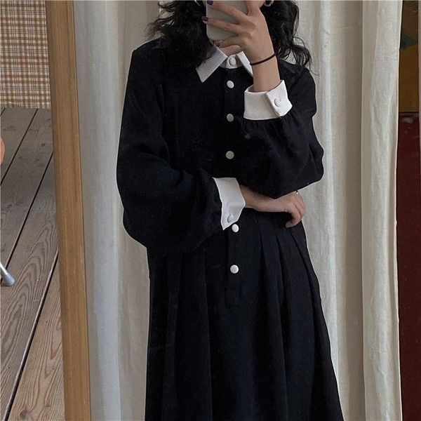 dresses waist-controlled pleated black french women elegant high waist long party es vestido robe mujer, Black;gray
dresses waist-controlled pleated black french women elegant high waist long party es vestido robe mujer, Black;gray