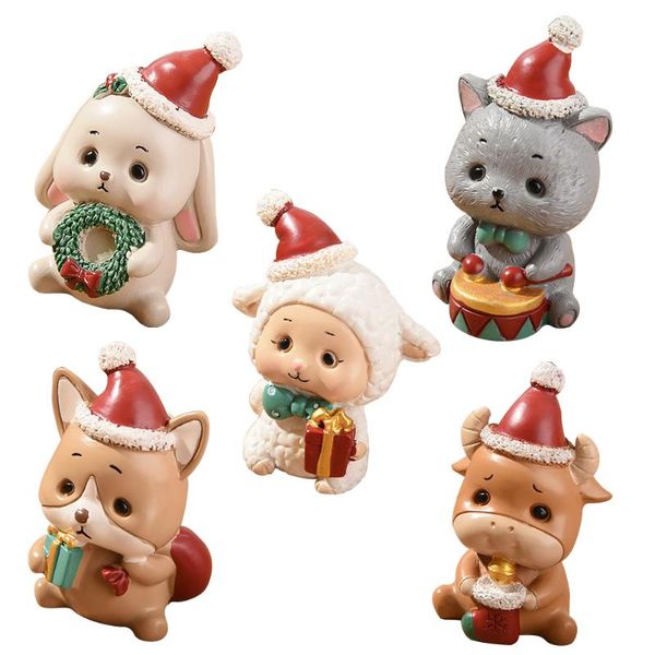 christmas decorations 5 pcs cartoon animal ornament household decor craft xmas resin
christmas decorations 5 pcs cartoon animal ornament household decor craft xmas resin