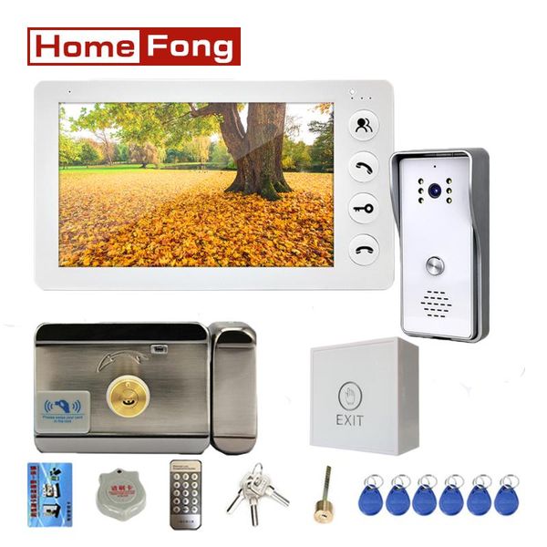 homefong 7 inch video door phone with electronic lock white intercom doorbell camera system phones
homefong 7 inch video door phone with electronic lock white intercom doorbell camera system phones