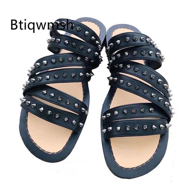 dress shoes 2021 spiked slippers men open toe rivet cross strap belt flat man fashion sandals male, Black
dress shoes 2021 spiked slippers men open toe rivet cross strap belt flat man fashion sandals male, Black