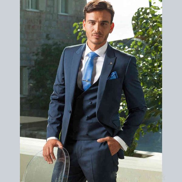 men's suits & blazers navy blue men business man slim fit formal wedding grooms tuxedos custom made 3 pieces terno masculino jacke, White;black
men's suits & blazers navy blue men business man slim fit formal wedding grooms tuxedos custom made 3 pieces terno masculino jacke, White;black
