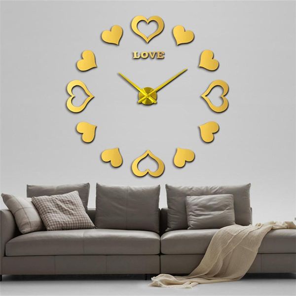 wall clocks mute love large size sticker clock art living room bedroom study background table couple gift
wall clocks mute love large size sticker clock art living room bedroom study background table couple gift