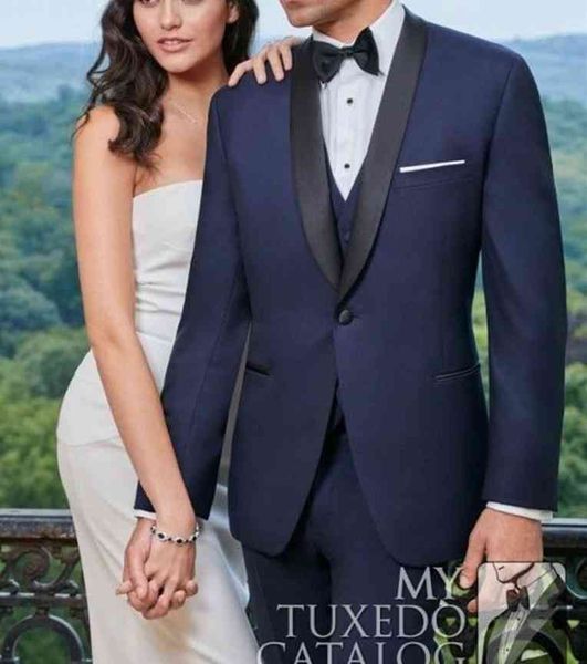 men's suits & blazers customize groomsmen shawl lapel groom tuxedos navy blue men wedding/prom/dinner man blazer(jacket+pants+tie+, White;black
men's suits & blazers customize groomsmen shawl lapel groom tuxedos navy blue men wedding/prom/dinner man blazer(jacket+pants+tie+, White;black