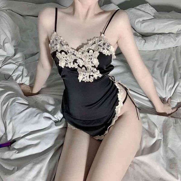 lingerie female split high-end home pajamas suspender weimi temptation sleeping skirt multicolor, Black;white
lingerie female split high-end home pajamas suspender weimi temptation sleeping skirt multicolor, Black;white