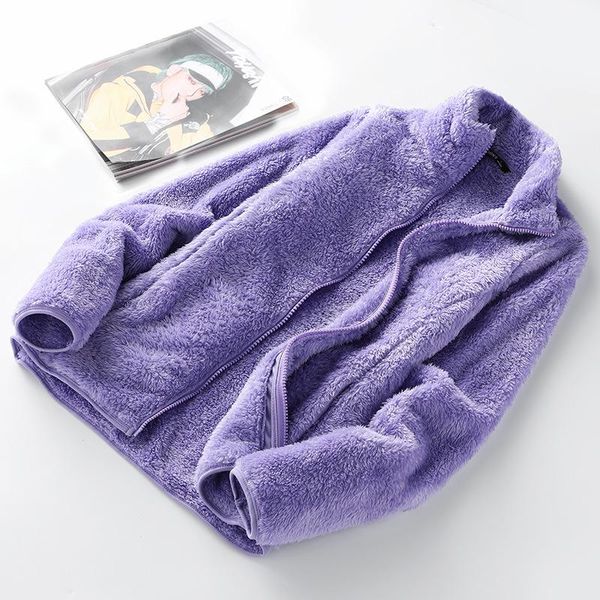 women's jackets thermal windproof windbreaker female hooded warm coat autumn winter wool fleece jacket women thick cardigan sweater, Black;brown
women's jackets thermal windproof windbreaker female hooded warm coat autumn winter wool fleece jacket women thick cardigan sweater, Black;brown