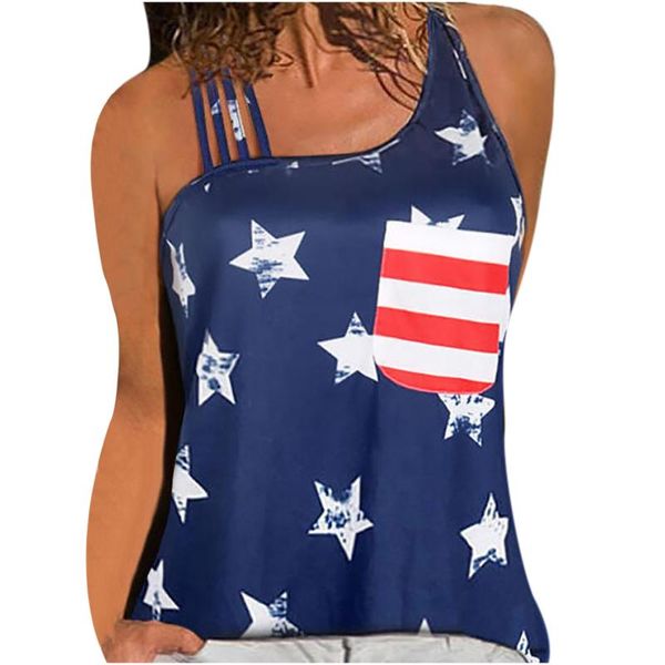 women's t-shirt fashion oversized women independence day sleeveless v-neck summer tanks bluose daily 2021 roupas femininas, White
women's t-shirt fashion oversized women independence day sleeveless v-neck summer tanks bluose daily 2021 roupas femininas, White
