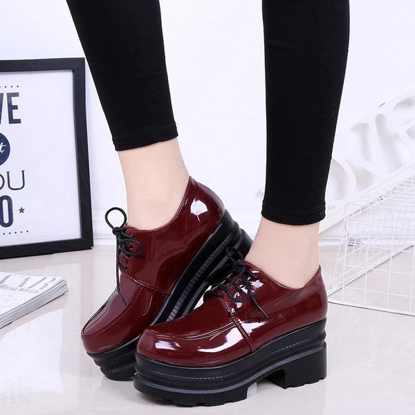 dress shoes lucyever women high heels platform wedges female pumps black pu leather lace up thick bottom round toe casual
dress shoes lucyever women high heels platform wedges female pumps black pu leather lace up thick bottom round toe casual
