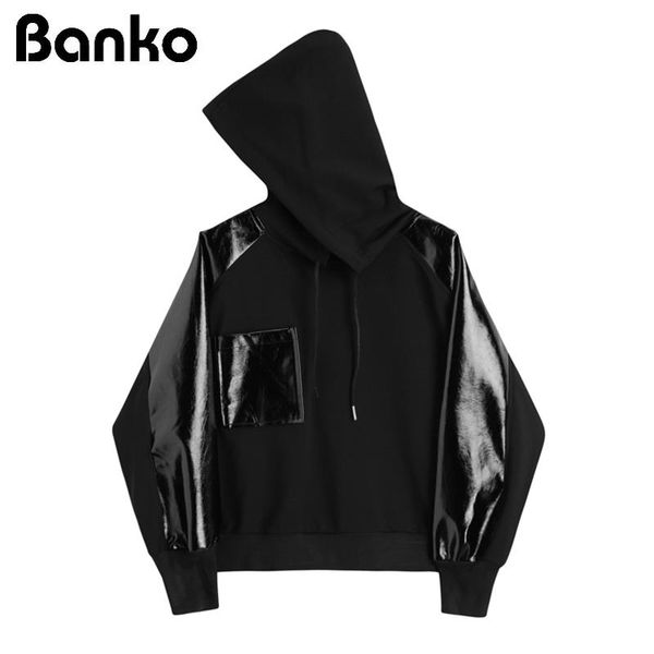 hoodies sweatshirt pullover long sleeve patchwork faux pu fur leather hooded jumper sweatwear 2021 female fashion spring women's & swea, Black
hoodies sweatshirt pullover long sleeve patchwork faux pu fur leather hooded jumper sweatwear 2021 female fashion spring women's & swea, Black