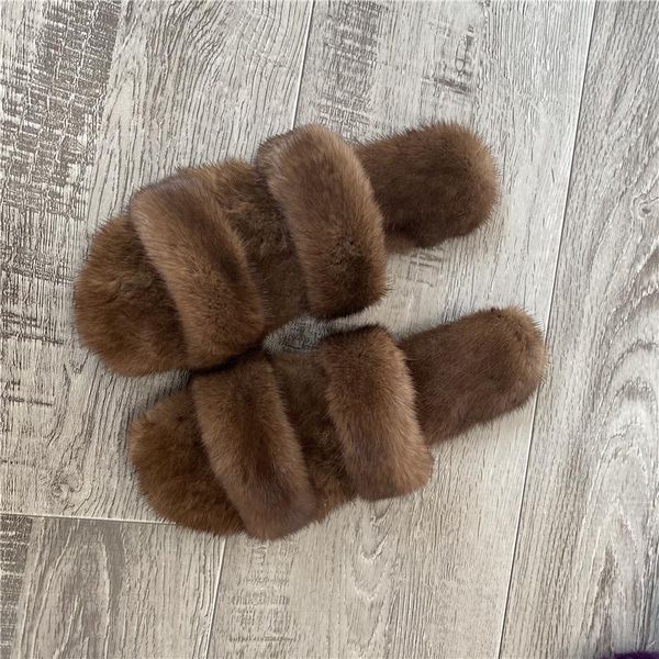 fashionable summer women's slippers europe and the united states simple tow imported mink hair flat shoes for leisu, Black
fashionable summer women's slippers europe and the united states simple tow imported mink hair flat shoes for leisu, Black