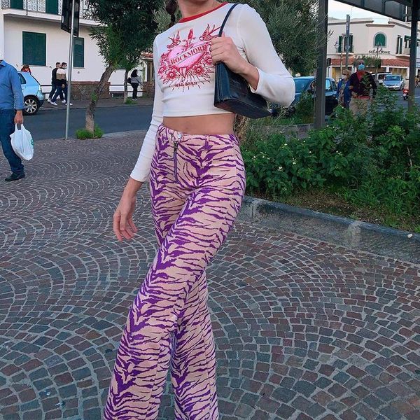 women's pants & capris purple tiger striped y2k aesthetic joggers women flared trousers high waist streetwear female 90s sweatpants, Black;white
women's pants & capris purple tiger striped y2k aesthetic joggers women flared trousers high waist streetwear female 90s sweatpants, Black;white