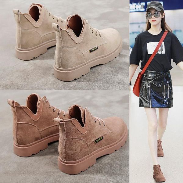 boots short women's waterproof bottom british style platform heel thick for autumn and winter 2021, Black
boots short women's waterproof bottom british style platform heel thick for autumn and winter 2021, Black