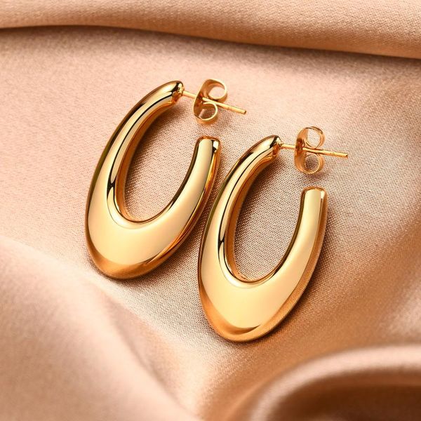 hoop & huggie chic geometric large earrings for women,stainless steel big round ear clip jewelry, anti allergy metal party wear jewelry, Golden;silver
hoop & huggie chic geometric large earrings for women,stainless steel big round ear clip jewelry, anti allergy metal party wear jewelry, Golden;silver