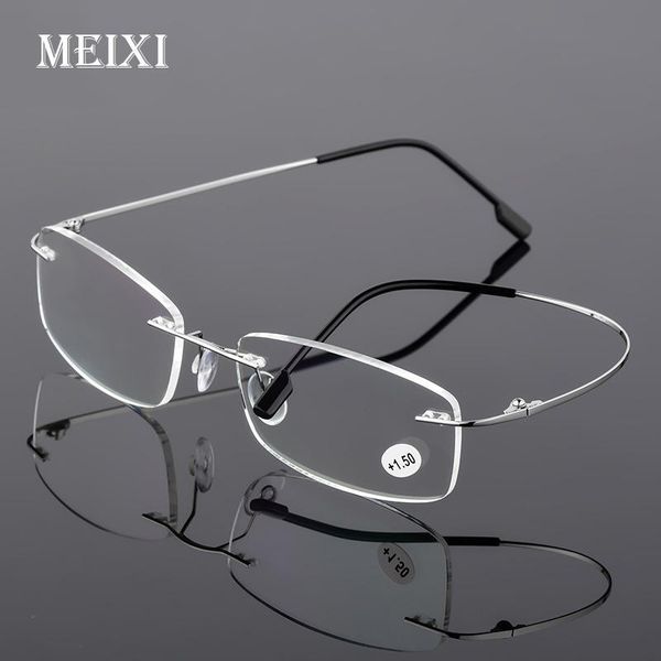 sunglasses rimless memory metal frame aspherical resin ultralight hmc coating reading glasses women men eyewear +1.0 1.5 2.0 2.5 3.0 3.5 4, White;black
sunglasses rimless memory metal frame aspherical resin ultralight hmc coating reading glasses women men eyewear +1.0 1.5 2.0 2.5 3.0 3.5 4, White;black