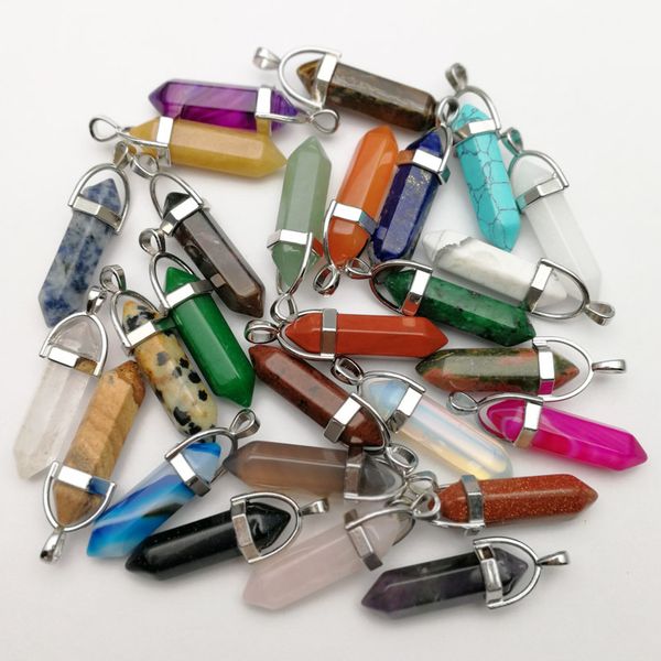natural stone hexagon prism charms rose quartz tiger's eye opal pendants crystal pendants clear chakras gem stone fit earrings necklace, Bronze;silver
natural stone hexagon prism charms rose quartz tiger's eye opal pendants crystal pendants clear chakras gem stone fit earrings necklace, Bronze;silver