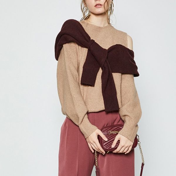 fashion fake two piece patchwork tie knit sweater women o neck long sleeve strapless shoulder sueter spring loose sueter 210514, White;black
fashion fake two piece patchwork tie knit sweater women o neck long sleeve strapless shoulder sueter spring loose sueter 210514, White;black