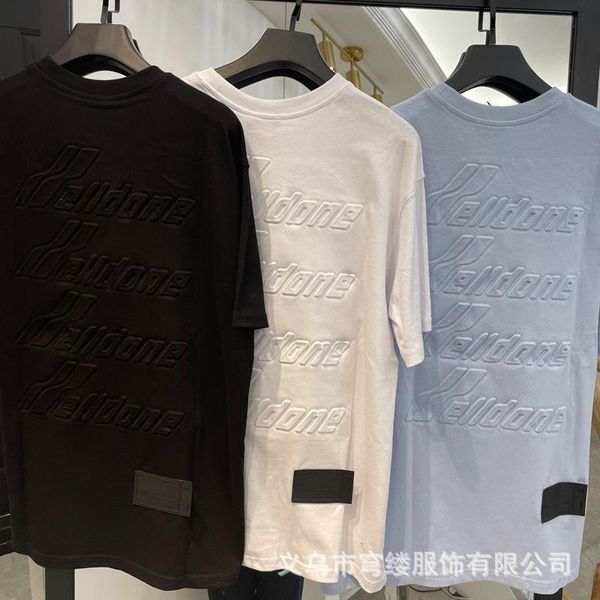 women's t-shirt xiaowang we11done brand spring and summer short sleeve loose back embossed letters lovers, White
women's t-shirt xiaowang we11done brand spring and summer short sleeve loose back embossed letters lovers, White