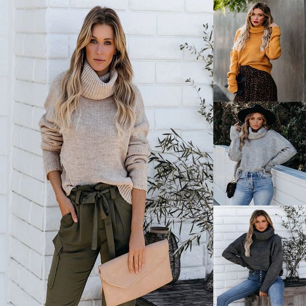 knits tees 2021 autumn and winter new high neck pullover sweater commuter ol crewwomen, White
knits tees 2021 autumn and winter new high neck pullover sweater commuter ol crewwomen, White