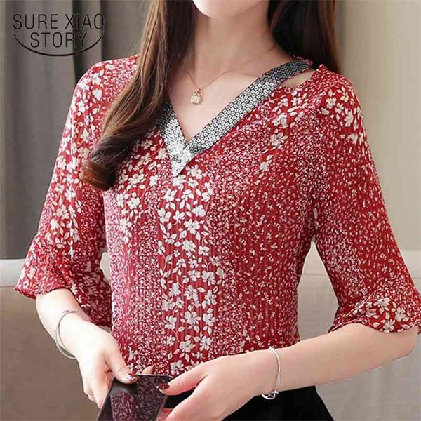 camisas mujer women blouses short sleeve print chiffon blouse blusas de moda plus size s 4123 50 210506, White
camisas mujer women blouses short sleeve print chiffon blouse blusas de moda plus size s 4123 50 210506, White