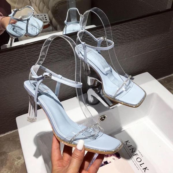dress shoes crystal transparent open toe pumps buckle strap rhinestone surrounded party women summer stiletto clear high heels, Black
dress shoes crystal transparent open toe pumps buckle strap rhinestone surrounded party women summer stiletto clear high heels, Black