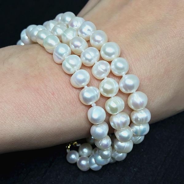 beaded, strands natural white freshwater pearl charm round beads 7-8,8-9mm 3 rows bracelet for women gift jewelry 7.5inch b1523, Black
beaded, strands natural white freshwater pearl charm round beads 7-8,8-9mm 3 rows bracelet for women gift jewelry 7.5inch b1523, Black