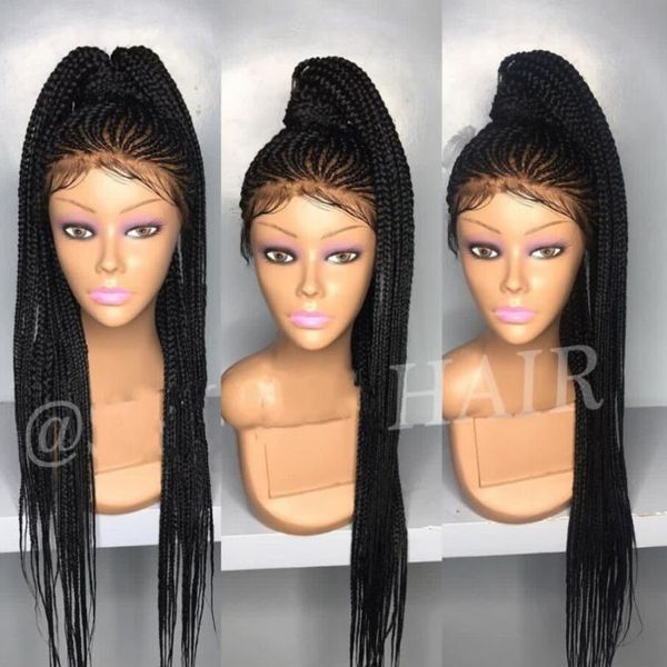 synthetic wigs long black cornrow braid wig 200density full micro with baby hair jumbo lace frontal for african women
synthetic wigs long black cornrow braid wig 200density full micro with baby hair jumbo lace frontal for african women