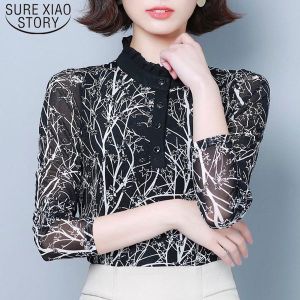 women's blouses & shirts korean half-height collar women bottoming 2021 autumn long sleeve slim mesh print female 7492 50, White
women's blouses & shirts korean half-height collar women bottoming 2021 autumn long sleeve slim mesh print female 7492 50, White