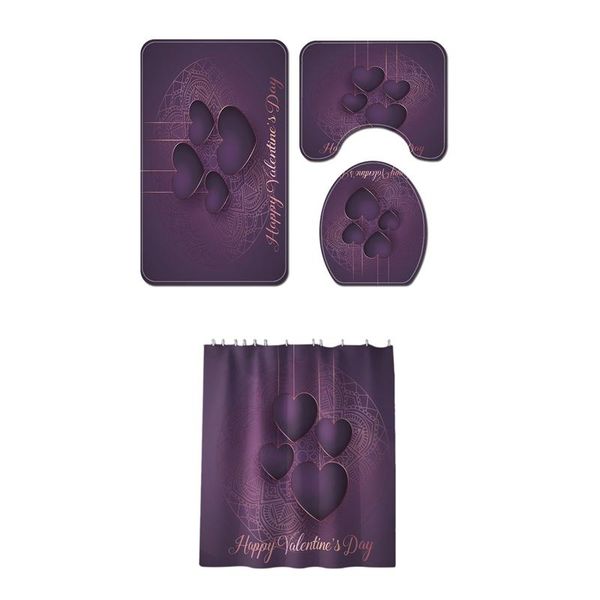 bath mats 4pcs non-slip toilet cover set bathroom shower curtain door cushion decorative seat water tank carpet yl274+s
bath mats 4pcs non-slip toilet cover set bathroom shower curtain door cushion decorative seat water tank carpet yl274+s