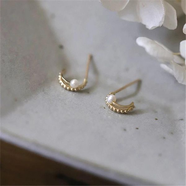 stud ventfille 925 sterling silver korea simple double half circle small pearl earrings women 14k gold plating jewelry gift, Golden;silver
stud ventfille 925 sterling silver korea simple double half circle small pearl earrings women 14k gold plating jewelry gift, Golden;silver