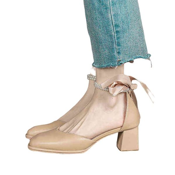 dress shoes pearl strap heel's summer 2021 french medium thick heel baotou sandals gentle fengxian high heels women's shoes, Black
dress shoes pearl strap heel's summer 2021 french medium thick heel baotou sandals gentle fengxian high heels women's shoes, Black