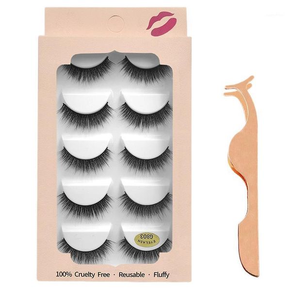 faux mink lashes handmade luxurious volume fluffy natural false eyelashes 5 pairs with tweezers1
faux mink lashes handmade luxurious volume fluffy natural false eyelashes 5 pairs with tweezers1