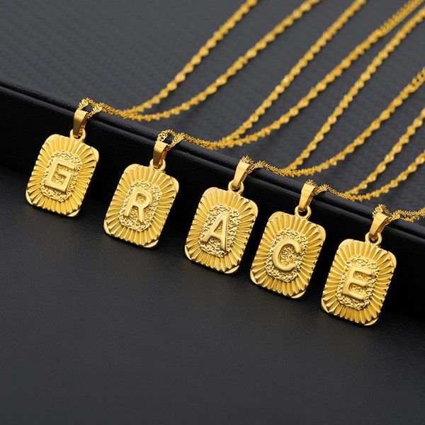 pendant necklaces vintage style alphabet charms choker gold plated stainless steel old english letter necklace initial custom chain, Silver
pendant necklaces vintage style alphabet charms choker gold plated stainless steel old english letter necklace initial custom chain, Silver