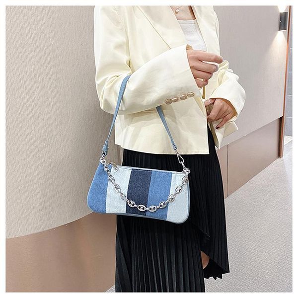 evening bags simple fashion women's canvas bag denim stitching ladies small shoulder underarm female portable purses and handbags tote
evening bags simple fashion women's canvas bag denim stitching ladies small shoulder underarm female portable purses and handbags tote