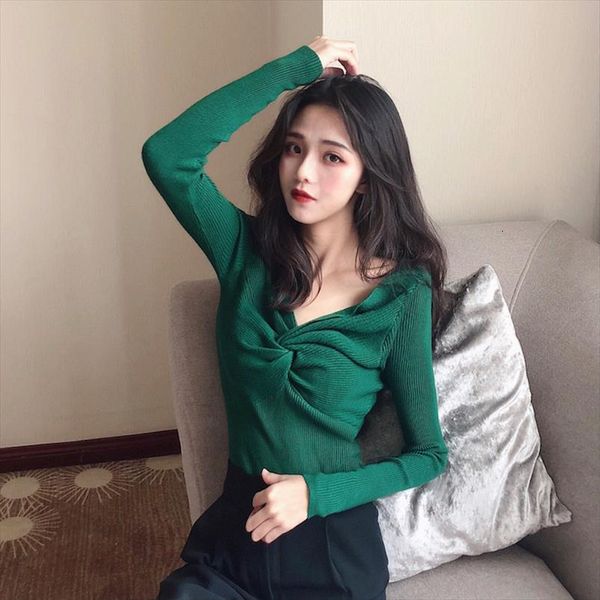 on spring autumn women ladiesv womens sweater neck front knot detail slim tight ruched knitted pullovers off shoulder jumper, White;black
on spring autumn women ladiesv womens sweater neck front knot detail slim tight ruched knitted pullovers off shoulder jumper, White;black