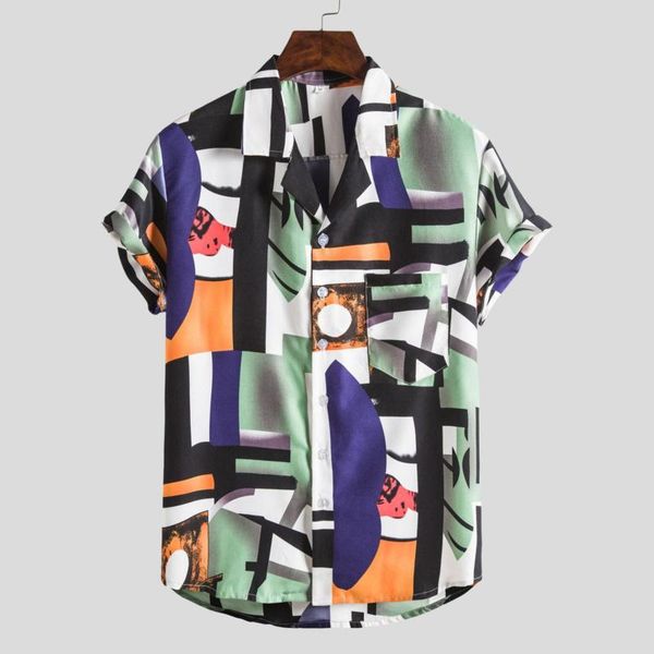 men's casual shirts hawaiian summer mens breathable color block short sleeve square pocket shirt clothing, White;black
men's casual shirts hawaiian summer mens breathable color block short sleeve square pocket shirt clothing, White;black