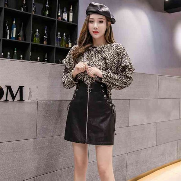autumn winter women's skirt korean style side drawstring strap leather short high waist zipper slim s ll679 210506, Black
autumn winter women's skirt korean style side drawstring strap leather short high waist zipper slim s ll679 210506, Black