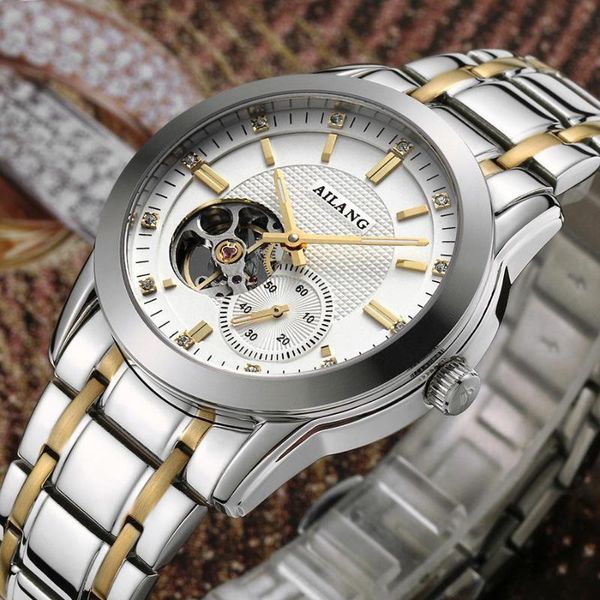classic ailang brand design men automatic watches self wind businessmen stainless steel dress wristwatch 3 hands relojes nw3293 wristwatches, Slivery;brown
classic ailang brand design men automatic watches self wind businessmen stainless steel dress wristwatch 3 hands relojes nw3293 wristwatches, Slivery;brown