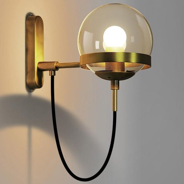 wall lamp moderno el lamps aisle bedroom cognac glass ball iron bronze ring of the living room ya8115
wall lamp moderno el lamps aisle bedroom cognac glass ball iron bronze ring of the living room ya8115
