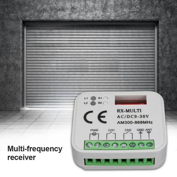 smart home control remote switch receiver 300mhz-868mhz rx multi-frequency ac dc 9v-30v garage gate door
smart home control remote switch receiver 300mhz-868mhz rx multi-frequency ac dc 9v-30v garage gate door