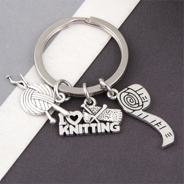 10pcI Love Knitting Charms Keychain Yarn Ball Knit Crochet Keyring Fit Family Tailor Gift Jewelry Supplies E2598
10pcI Love Knitting Charms Keychain Yarn Ball Knit Crochet Keyring Fit Family Tailor Gift Jewelry Supplies E2598