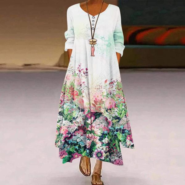 casual dresses women ladies fashion autumn winter print loose long maxi dress bohemian beach sundress vestidos plus size, Black;gray
casual dresses women ladies fashion autumn winter print loose long maxi dress bohemian beach sundress vestidos plus size, Black;gray